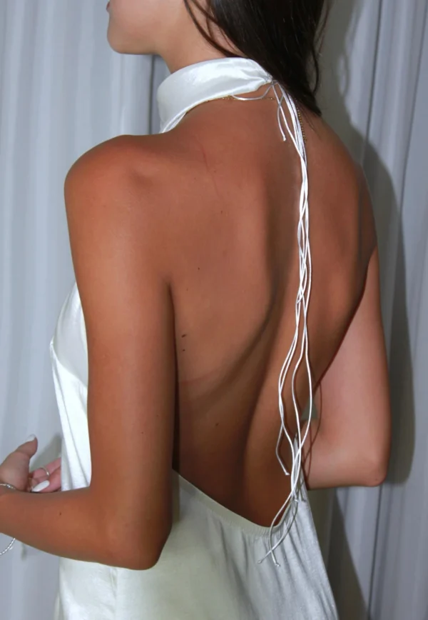 Vestido Longo Gola Alta - Degradê - Image 3