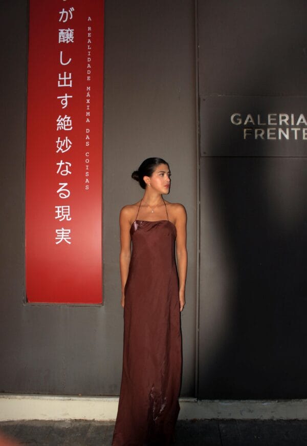 Vestido Fluido – Marrom