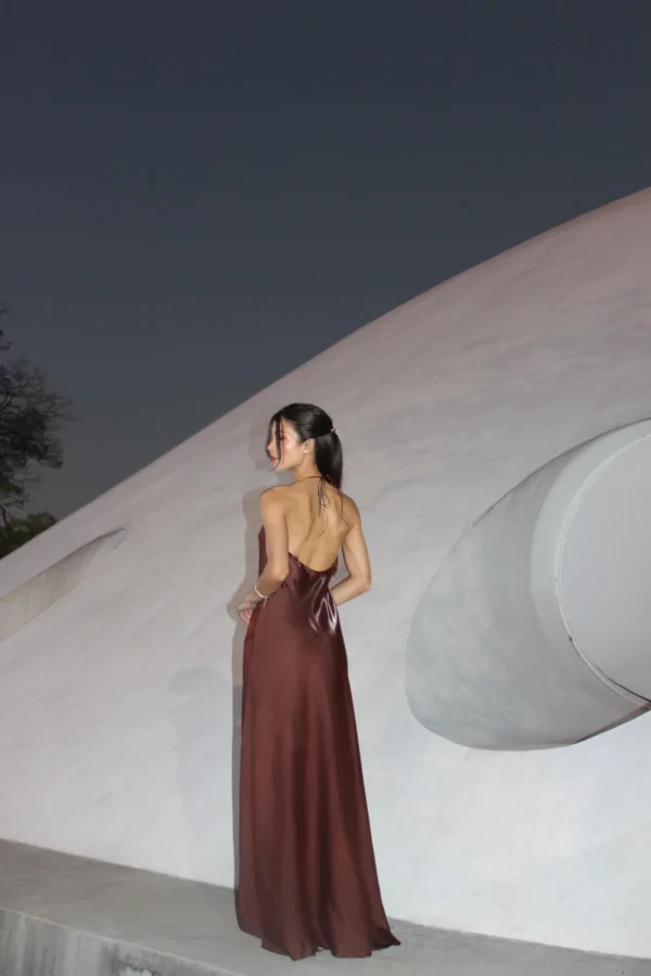 Vestido Fluido – Marrom - Image 5