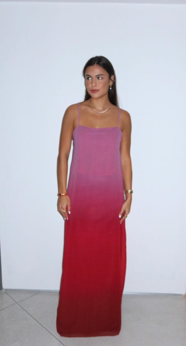 Vestido Longo Seda Degradê RR - 2 em 1 - Image 3